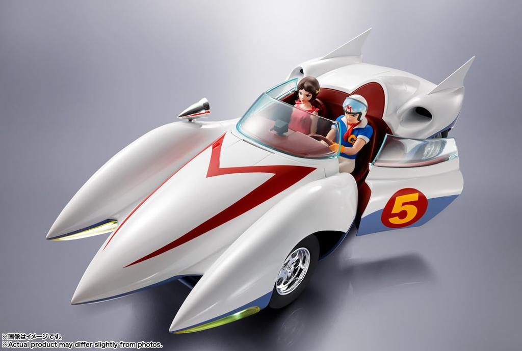 TAMASHII NATIONS Chogokin Mach GoGoGo Approximately and Painted Action Figure Mach-Go, 270mm, PVC, ABS, Die-cast