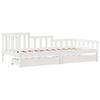 VidaXL Daybed with Drawers Without Mattress 90x190 Cm Solid Wood 3302107