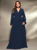Women's Long Green Chiffon Dress - Elegant Fairy-Inspired Beach Vacation Wear