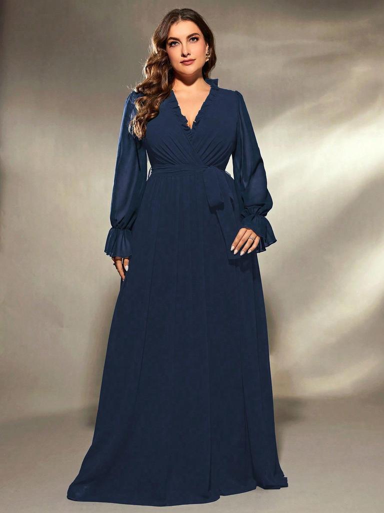 Women's Long Green Chiffon Dress - Elegant Fairy-Inspired Beach Vacation Wear