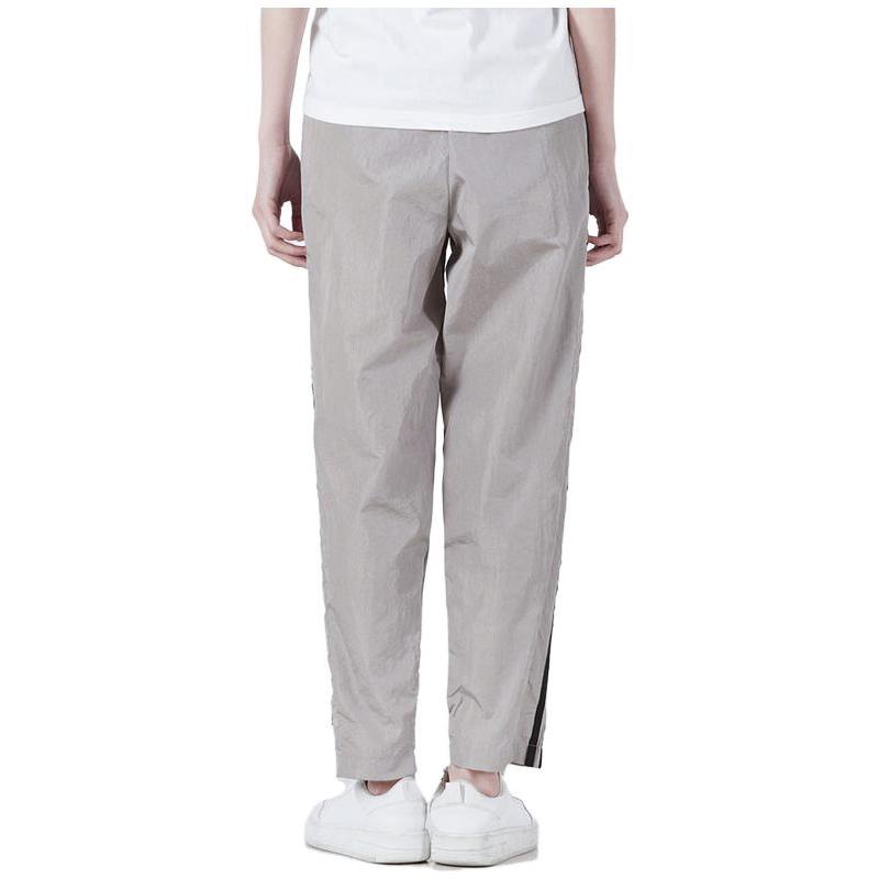 adidas Simple Casual Retro Sports Long Pants Fashion Woven Knitted Sports Pants Women Pants Light-Gray HE9991