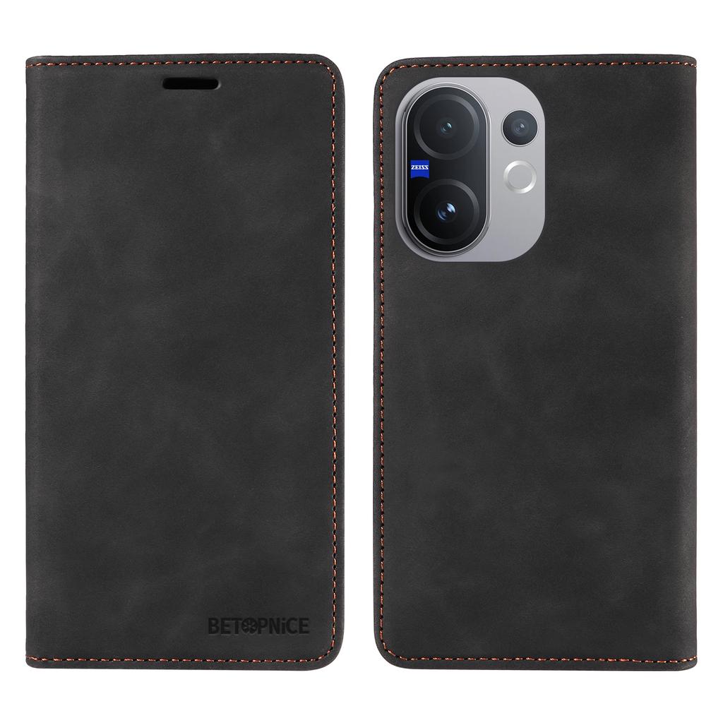 For vivo V60 5G Case BETOPNICE Magnetic Closure RFID Blocking Wallet Stand Leather Phone Cover