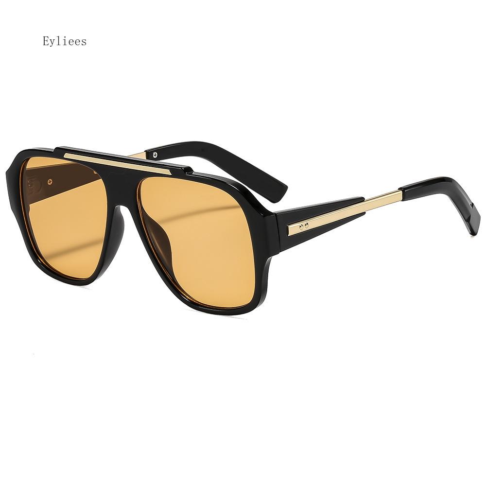 Vintage  Designer Oversized Pilot Sunglasses Women Fashion Popular Big Frame Luxury Sun Glasses Men Punk Eyewear UV400
