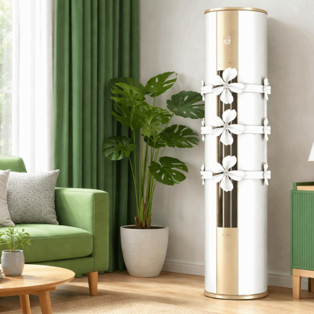 Wall Mounted Air Conditioner Windshield Windmill Shaped Air Conditioner Vent Fan  for Home