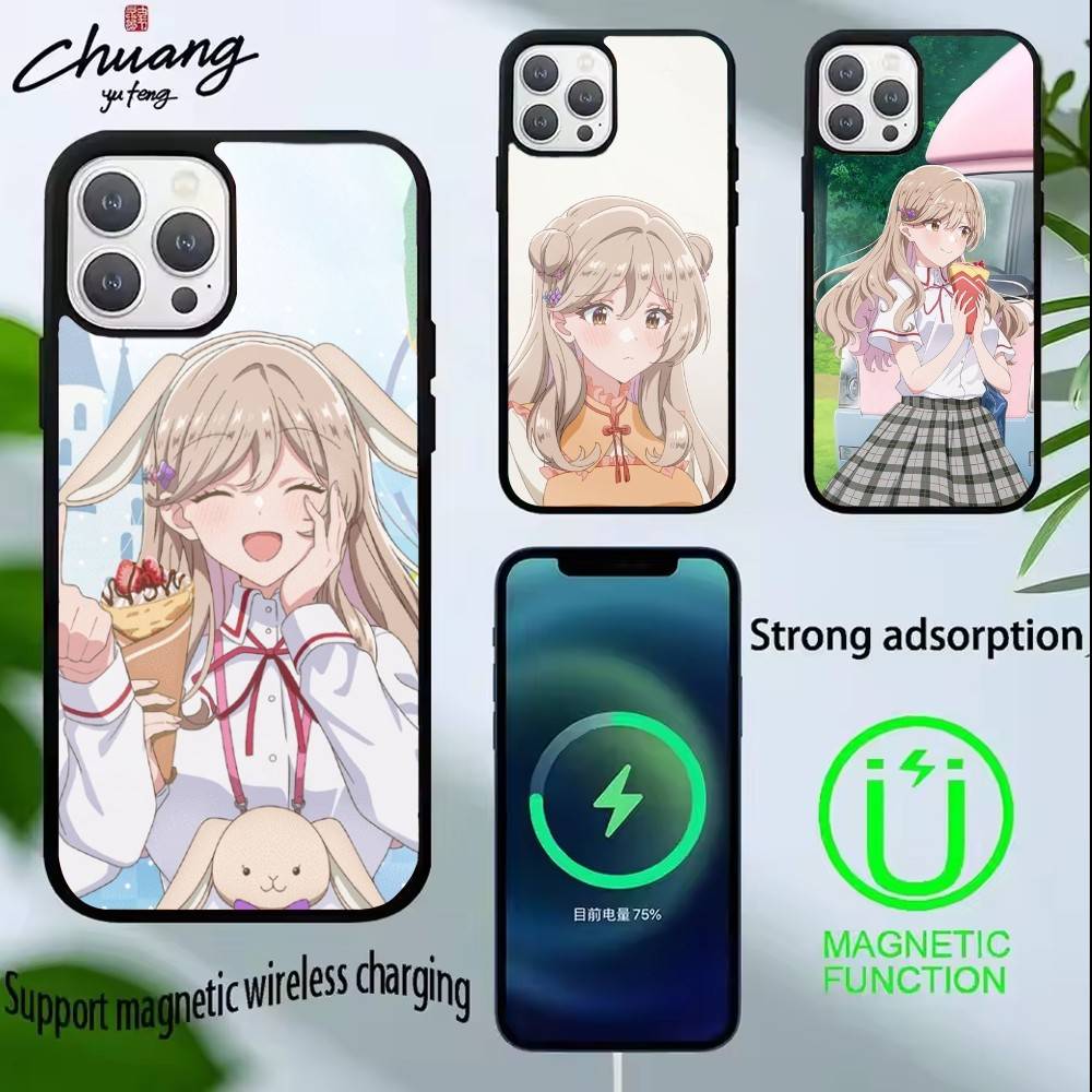 Watanare Anime Phone Case For iPhone17,16,15,14,13 Plus,Pro Max Magnetic For Magsafe Wireless Charging