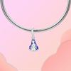 Copper Metal Blue Nun cross Crown Charm Bead Components Pendant Bead Components Compatible With 4MM Hole Diameter Bracelet High Quality Fine Jewelry
