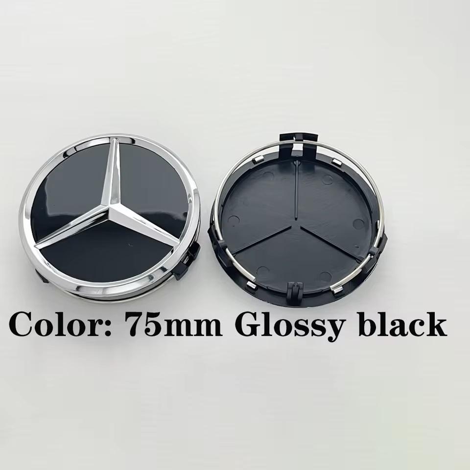 SRGK3 75mm 4pcs car wheel hub center cover replacement badge suitable for Mercedes Benz W203 W205 W204 W221 W222 W220 W212 W211 W210 W
