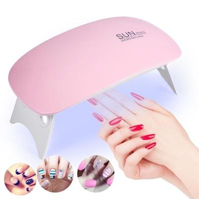 Modischer tragbarer Nageltrockner 6W UV-Gel-Lack-Härtungs-LED-Lampe Tragbares Maniküre-Werkzeug HTBE YSXX
