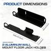 2pcs Heavy Duty Jack Stand Wall Mount Space Saving Metal Brackets Garage Tool Organizer Secure Mount Wall Mount