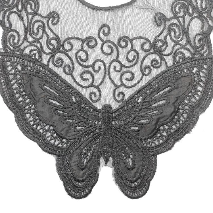 Water Soluble Lace, Embroidery, Mesh Bottom Embroidery Collar, Polyester Silk Hexagonal Mesh Tilt, Corsage, Butterfly Back Collar