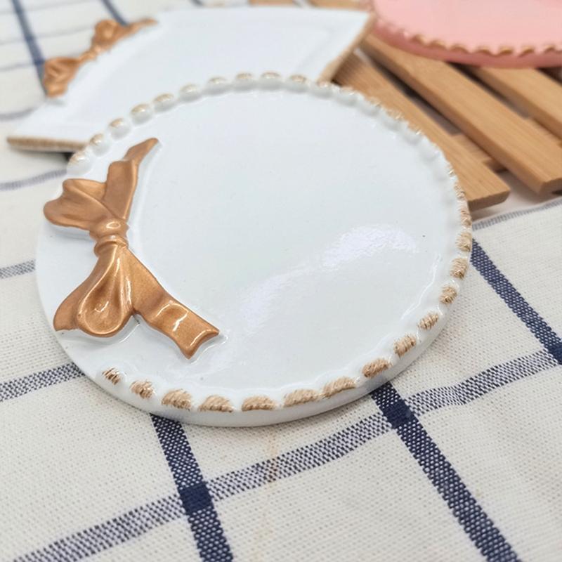 Durable Resin Candle Tray Holder Featuring Retro Design For Easy Cleaning And Desk Organization In Busy Lifestyles