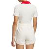 (WMNS) Adidas Originals X Notitle Tennis Crop Short Sleeve Polo Shirt 'White Red' Women's IN1082