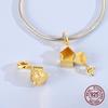 Golden Bell Charms Copper Craft Can Be Opened And Closed Dangle Pendant Fit Bangle Bracelet Necklace Handmade Jewelry