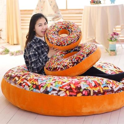 3D Donut Hug Pillow: Cute Seat Cushion & Lumbar Support for Stomach Sleepers - Perfect Birthday Gift