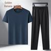 Men's Summer Breathable T-Shirt & Pants Set