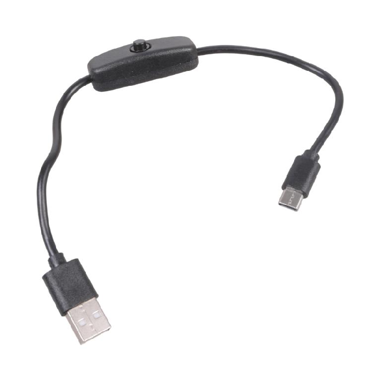 Long USB To Type C Charging Cable with Power Switches Plastic Texture for Charging Phones Fan Light and More Gadgets