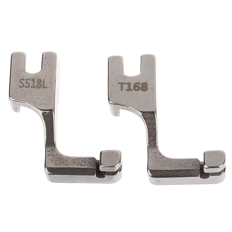 1Pc S518L/T168 Single-Sided Invisible Zipper Presser Foot Unilateral Zipper Feet For Lockstitch Industrial Sewing Machine