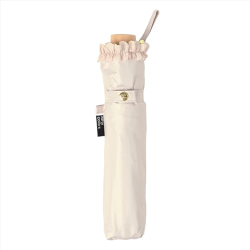 Nifty Colors Folding Umbrella, Light-Shielding Frill Slender Mini, 2384BG