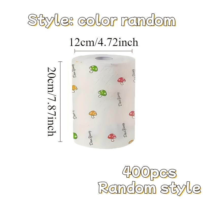 

400 Count Vegetable-Themed Kitchen Cleaning Cloths, Lightweight Knitted Weave, Multi-Purpose Reusable Paper Towels for Home белый