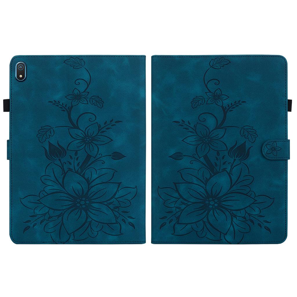 Custodia per Tablet in Pelle PU Squisito Design Floreale Goffrato per Nokia T20