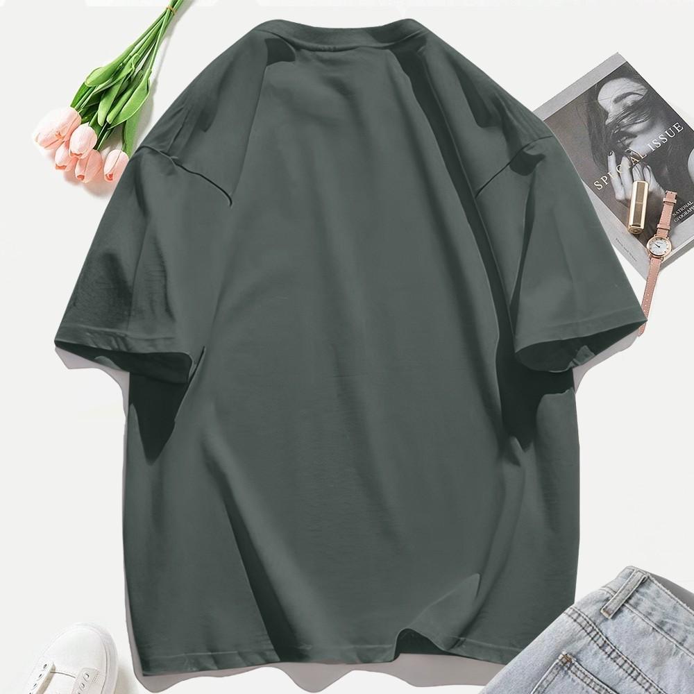 Cartoon Bear Gives You His Heart Prints TShirts Womens Summer Cotton Tops ONeck Soft Loose Short Sleeve Tees Casual Clothes