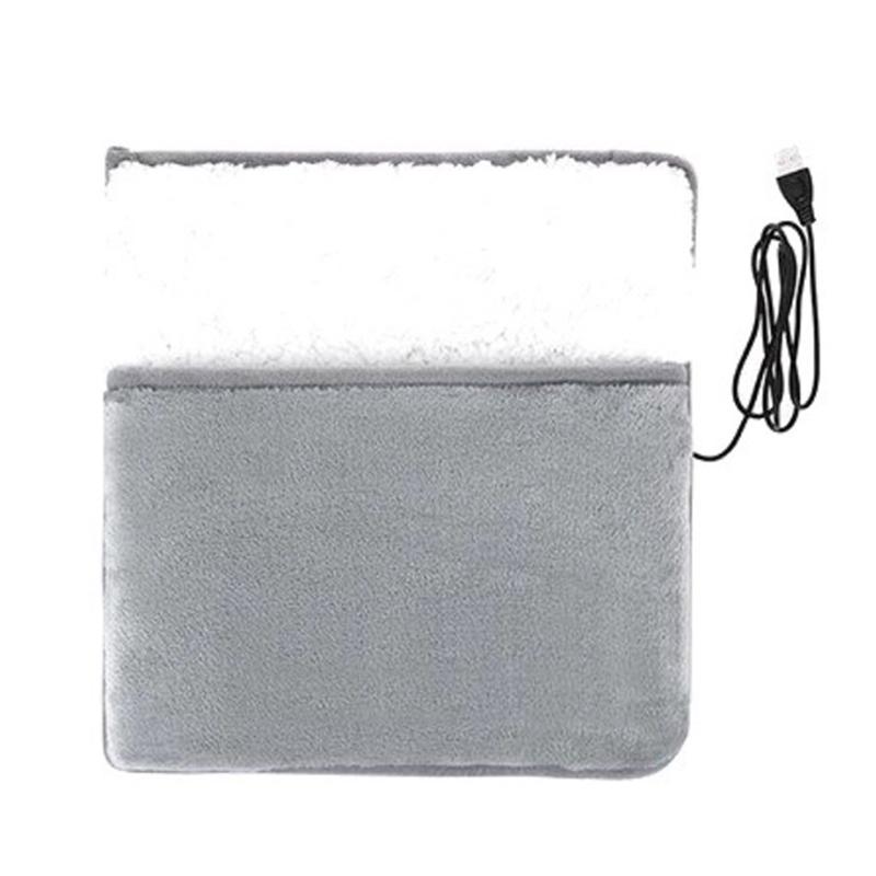 Practical-USB Charging Electric Foot Heating Pad Universal Soft Plush Washable Foot Warmer Heater Household Foot Warming Mat Eas