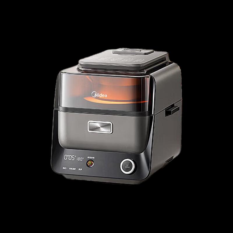 Midea 4L Smart No-Flip Visual Air Fryer Wok CN plug (adapter included)