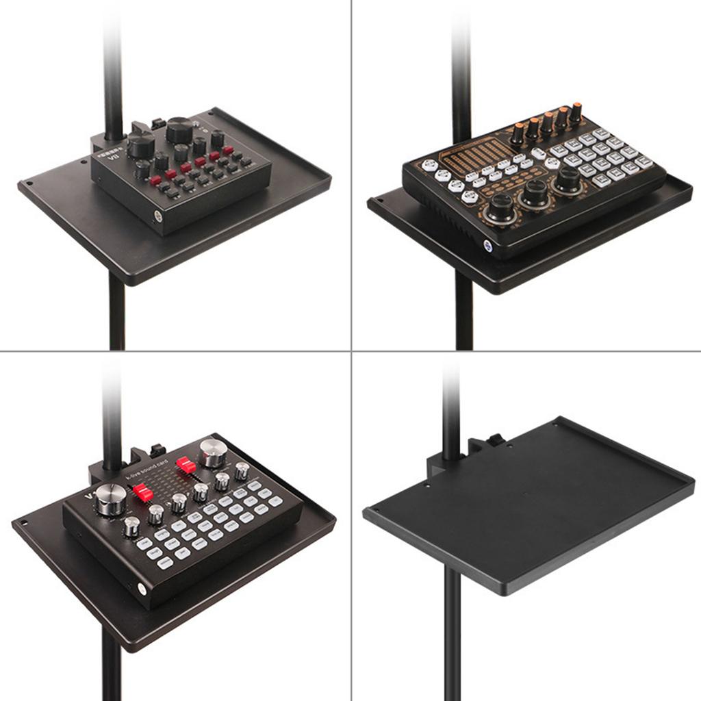 Compactly Sound Equipment Mic Stand Tray Attaches To Mic Boom Arms Perfect For Home Studios And Content Creators