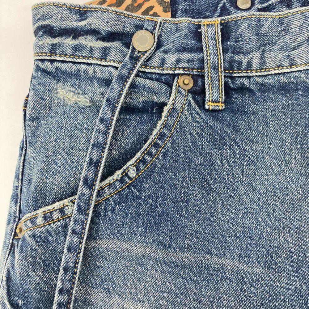 Whim Gazette WGZ1002302A0006 Indigo Suspender Denim Pants Bottoms F IndigoUsed