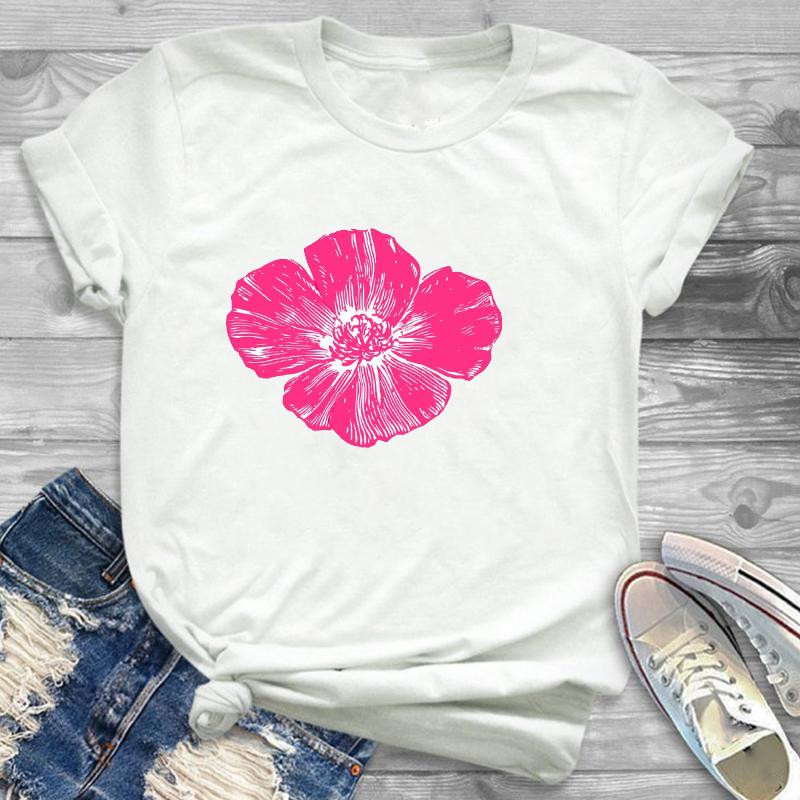 Sunflower Painting Flowers Womens Female Graphic T Shirt Women 90S Harajuku Kawaii Fashion T Shirt Streetwear