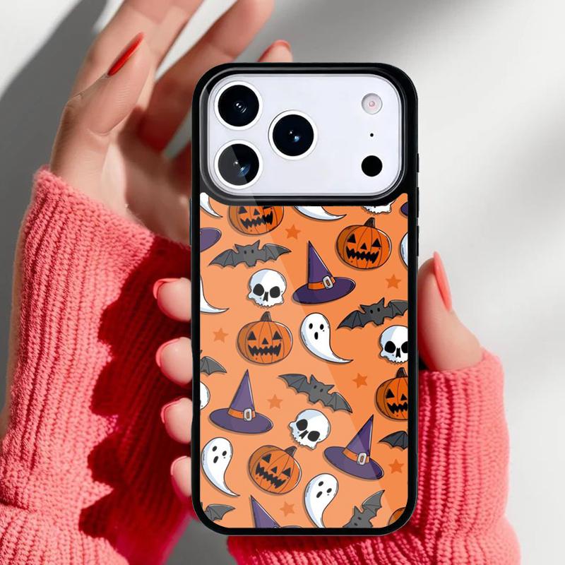 Halloween Pumpkin Phone Case for iPhone 17 16 15 14 13 Pro Max Back Cover for 12 11 Pro Coque