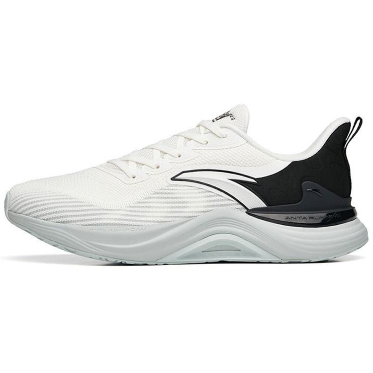 New Anta 2.5 Breathable Lightweight Low Top Running Shoes Men's White Black 112235582-1