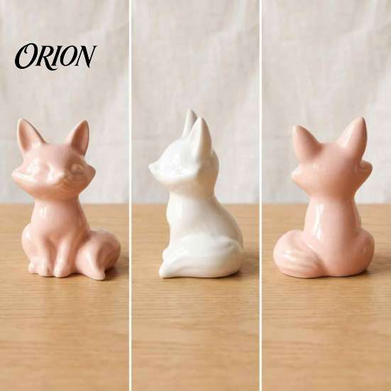 Luxury Home Accessories Ceramic Animal Figurine, Modern Minimalist Swan Fox Statue for Artistic Sculpture Wedding Cake Topper, Living Room,