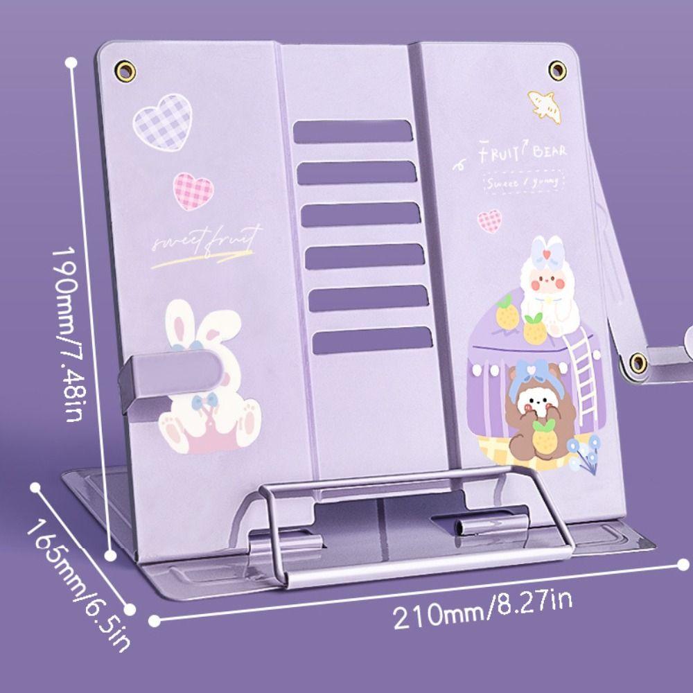 Reading Holder Desk Book Stand Adjustable Cookbook Bracket Sturdy Reading Bookshelf  Textbook
