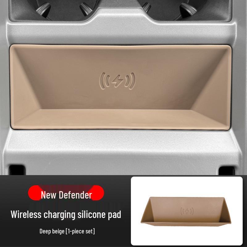 Land Rover Defender 90/110 Wireless Charger Pad & Cup Holder Silicone Cover - Fits 25 Models