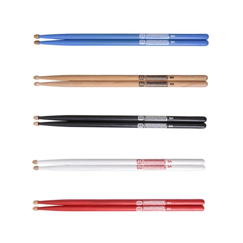 1Pair Walnut Wood Drum Stick Nonslip Grip Practical Drumstick Nonslip Light weight Drumsticks for Comfortable Playing