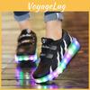 Classic Appeal Led Sneakers For Kids Light Up Roller Skate Shoes And 2 Wheels Unisex