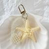Delicate Starfish Shaped Keychain Handwoven Beads Ornament for Purses Backpacks