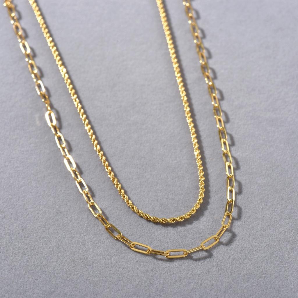 A Variety Of Styles, Personalized Niche Twist Chain Chain, Stackable Collarbone Chain, Simple Temperament, Versatile Necklace