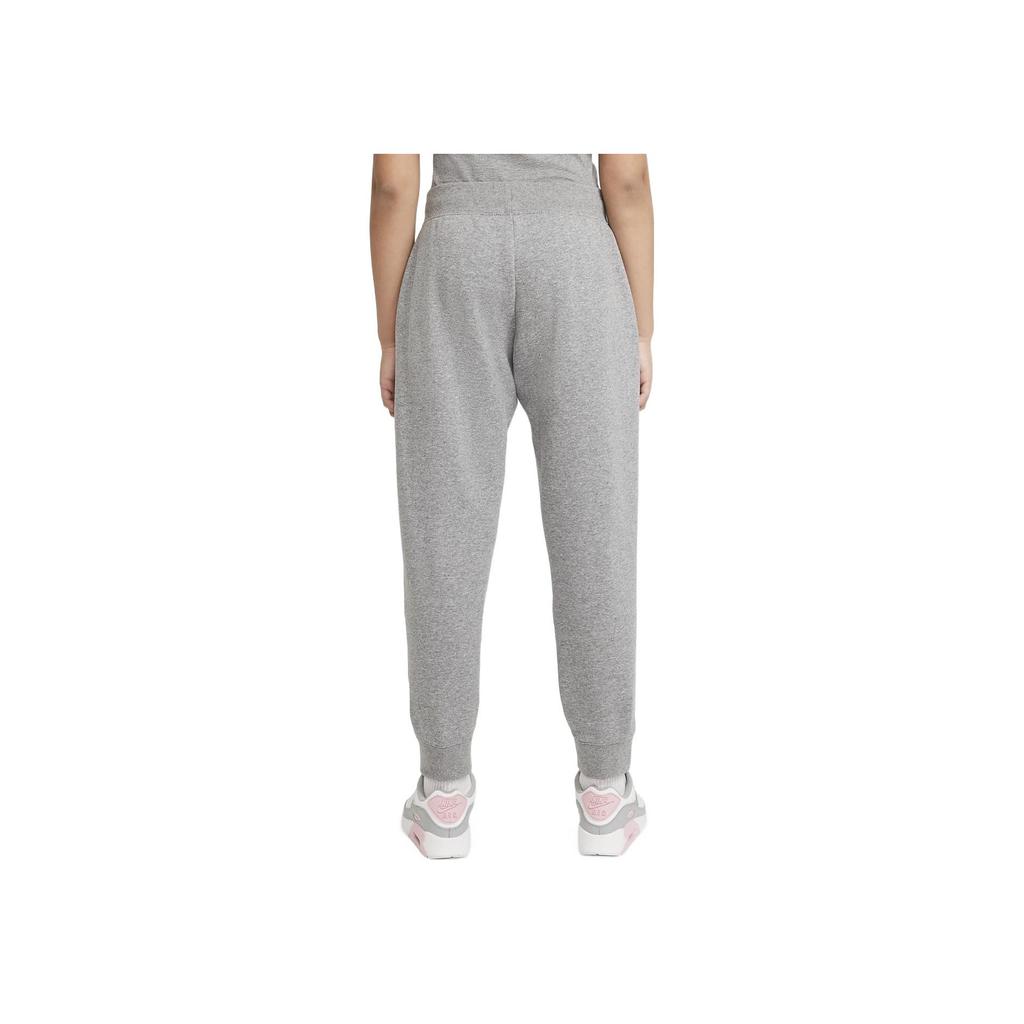 Nike Logo Print Cuffed Casual Knit Sports Pants Kids Bottoms Gray DC7207-091