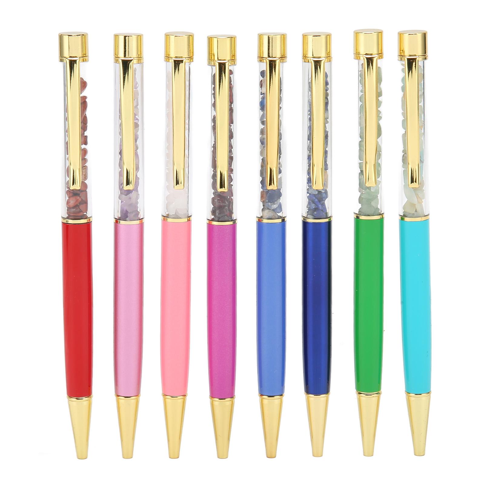 

8шт хрустальные шариковые ручки модные красочные блестящие хрустальные ручки для свадьбы дома школы офиса