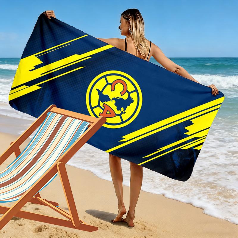 American Soccer Clubs cool Print Beach Towel, Large Soft Quick Dry Towel for Beach Camping Swimming