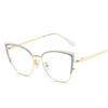 Cat Eye Shape Woman's Eyeglasses European American Stylish Women's Glasses Blue Light Blocking Eyeglass Frame