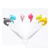 Creative Silicone Shark Cup Recognizer Cute Shark Animal Wine Glass Marker