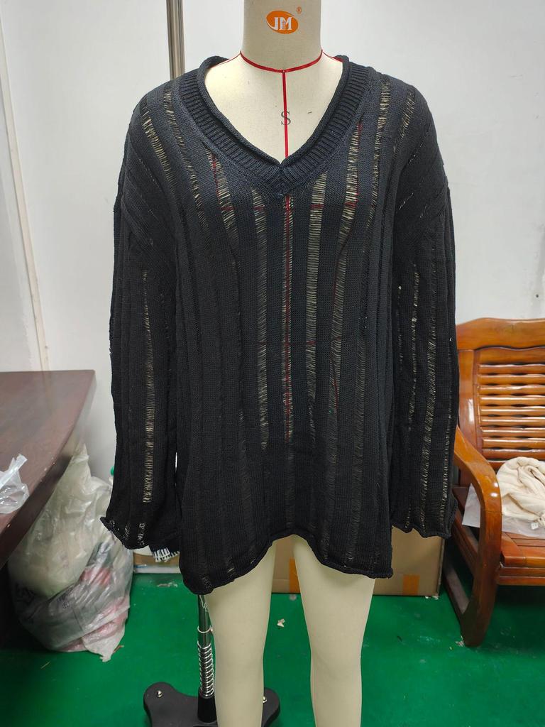 Damen Baumwolle & Leinen Freizeitpullover - Europäisch & Amerikanisch Herbst/Winter Lockerer Mode-Top