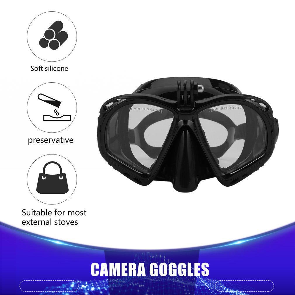 Professional Underwater Camera Diving Mask Scuba Snorkel Swimming Goggles High Performance Suitable For Most Sports Cameras