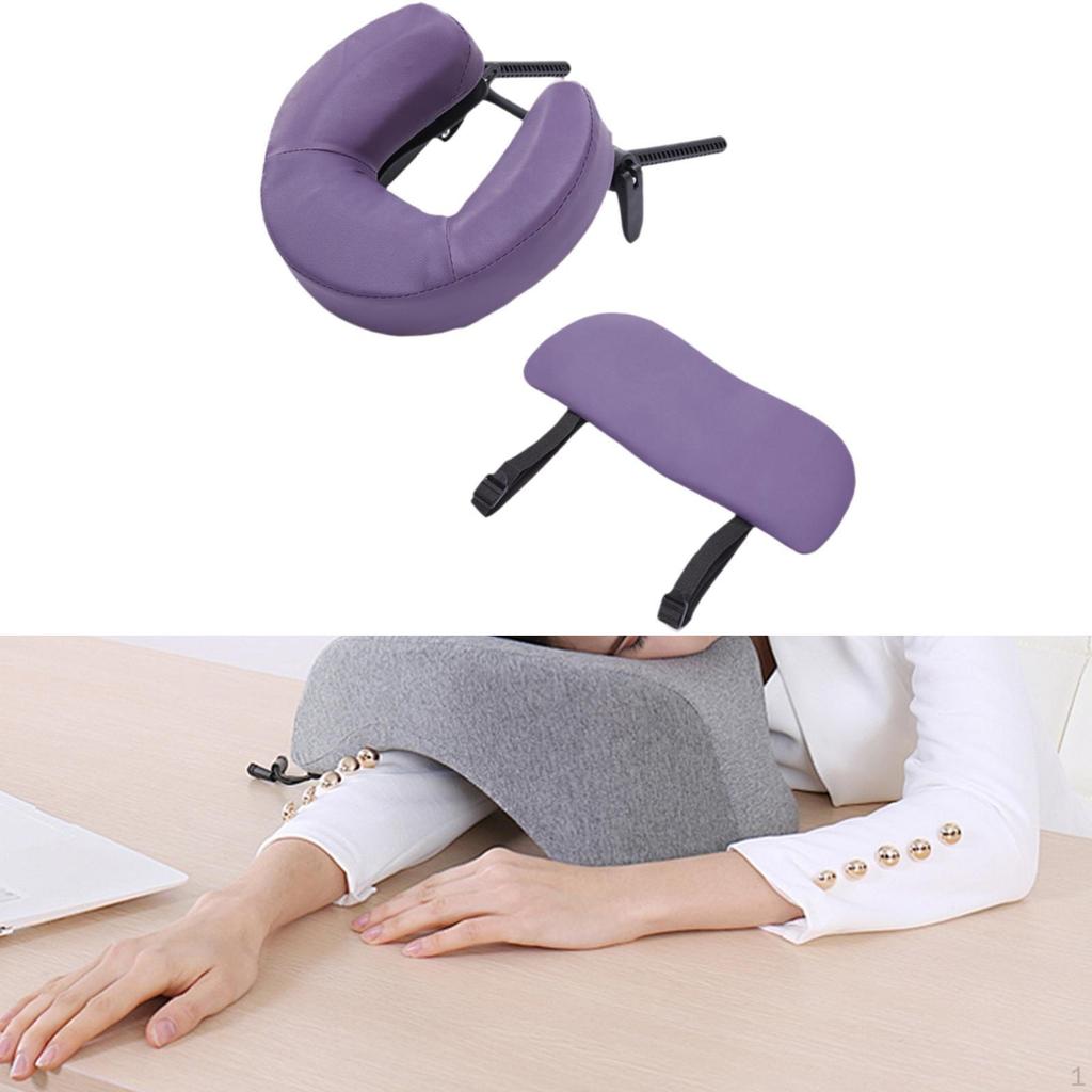 Face Cradle and Cushion Adjustable Headrest Support Bracket for Home