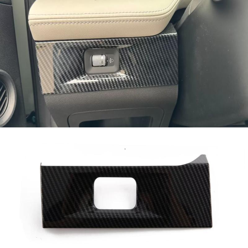 For Geely Cityray 2024 2025 ABS carbonfiber Car window lift switch Gear Shift Panel water Cup Holder Frame interior Accessories