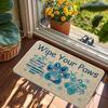 Wipe Your Paws Door Mat Winter Outdoor Rug Christmas Decorative Doormats Home Kitchen Entrance Rug Floor Front Door Mats Door