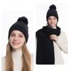 Tres tallas para mujer para elegir: Gorro de punto, Bufanda, Guantes, Otoño e Invierno para Mujer, Cálido para Exterior, Doble Capa, Gorro de punto